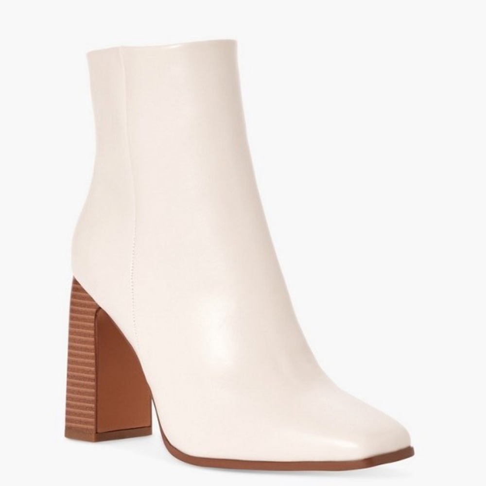 Justfab block heel boot